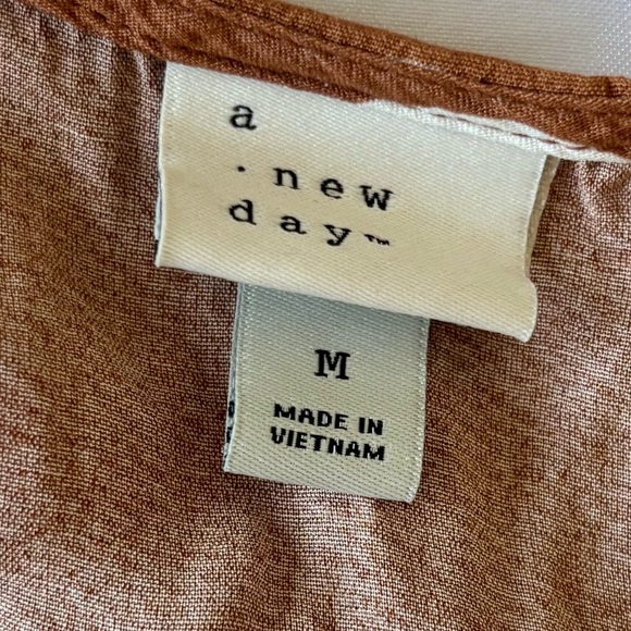 A New Day Brown Pleated Midi Sundress - Picture 2 of 3